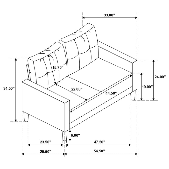 Bowen Stationary 3 Pc Sets - Imperial Furniture (Las Vegas, NV) - Multi Location