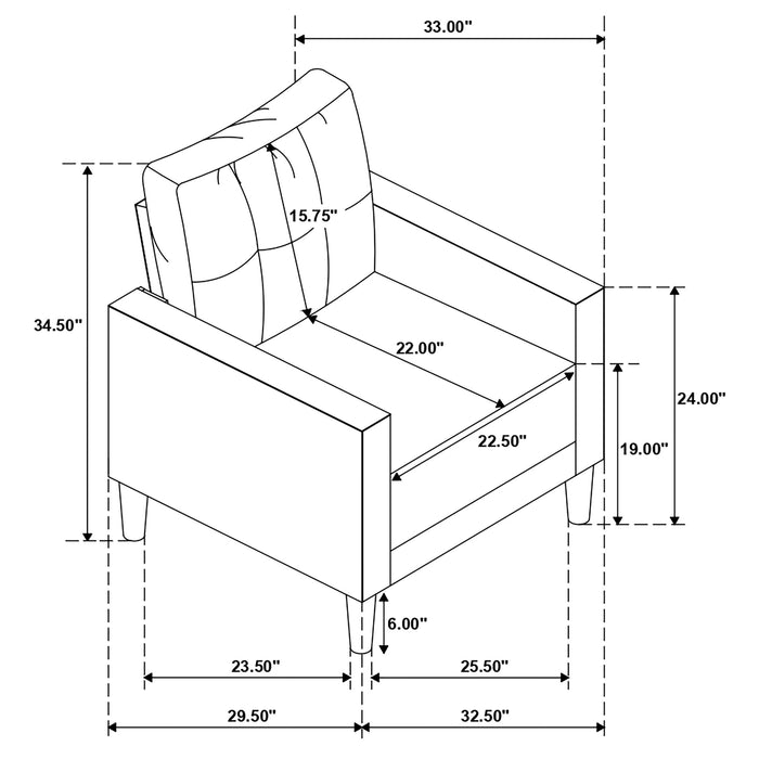 Bowen Stationary 3 Pc Sets - Imperial Furniture (Las Vegas, NV) - Multi Location