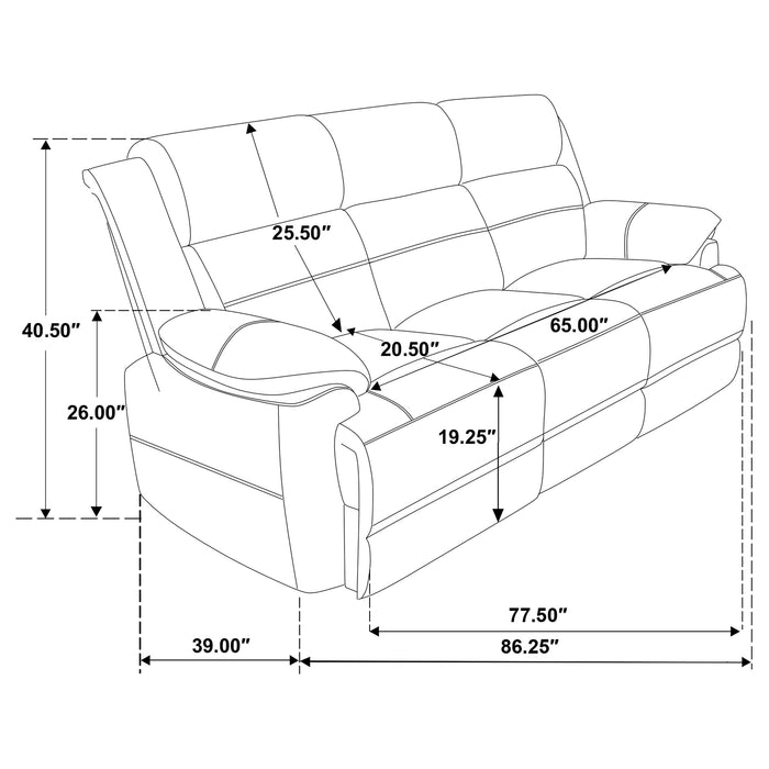 Ellington Stationary 2 Pc Set - Imperial Furniture (Las Vegas, NV) - Multi Location