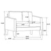 Ruth Stationary 3 Pc Set - Imperial Furniture (Las Vegas, NV) - Multi Location
