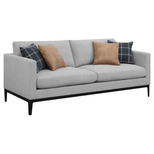 Apperson Cushioned Back Sofa Light Grey - Imperial Furniture (Las Vegas, NV) - Multi Location