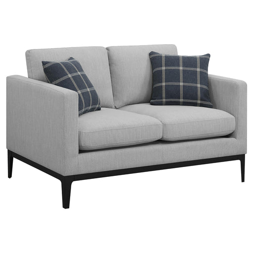 Apperson Cushioned Back Loveseat Light Grey - Imperial Furniture (Las Vegas, NV) - Multi Location