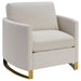 Corliss Upholstered Arched Arms Chair Beige - Imperial Furniture (Las Vegas, NV) - Multi Location
