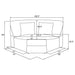 Emberson Modular Sectionals Side Chair - Imperial Furniture (Las Vegas, NV) - Multi Location