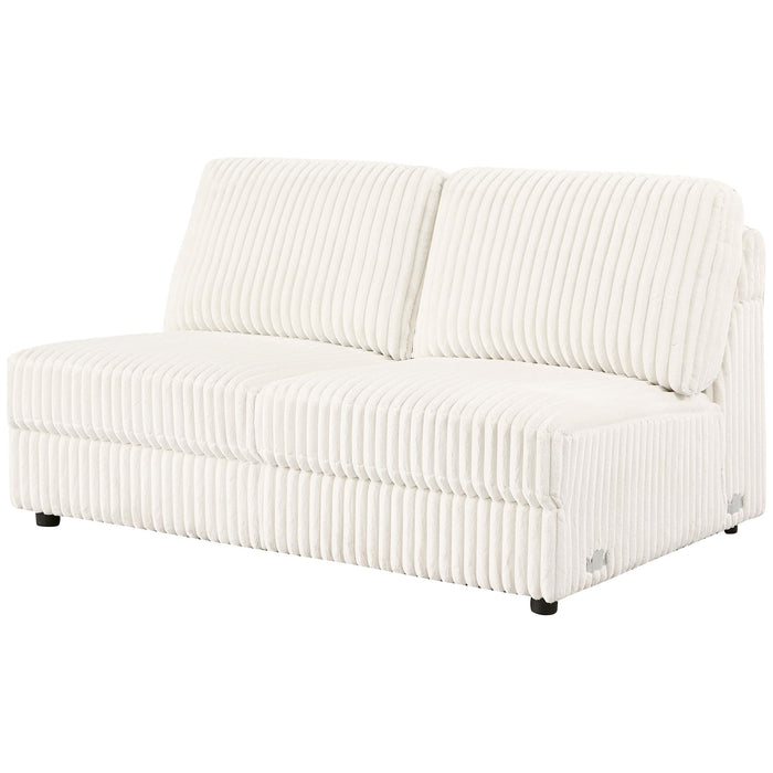 Emberson Upholstered Armless Loveseat Ivory - Imperial Furniture (Las Vegas, NV) - Multi Location