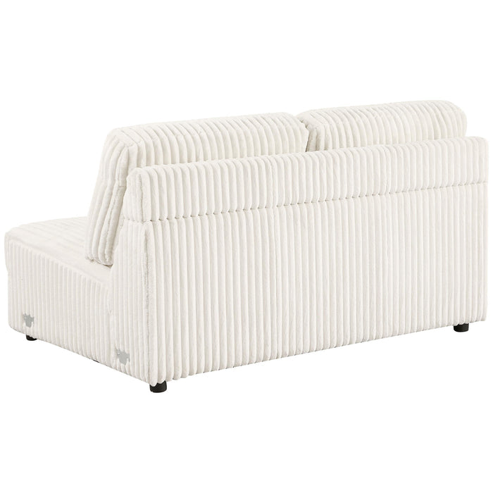 Emberson Upholstered Armless Loveseat Ivory - Imperial Furniture (Las Vegas, NV) - Multi Location