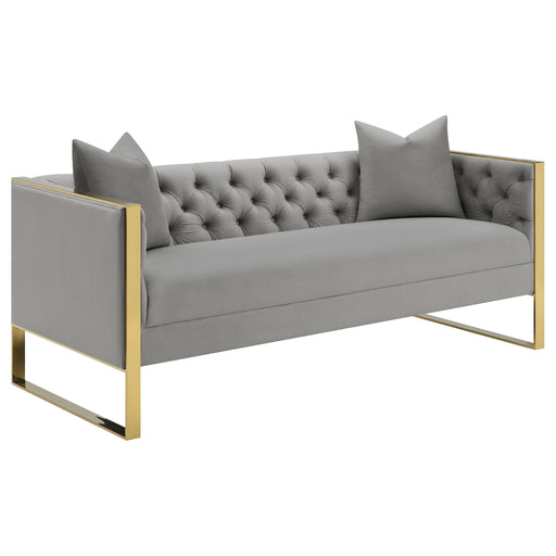 Eastbrook Tufted Back Sofa Grey - Imperial Furniture (Las Vegas, NV) - Multi Location