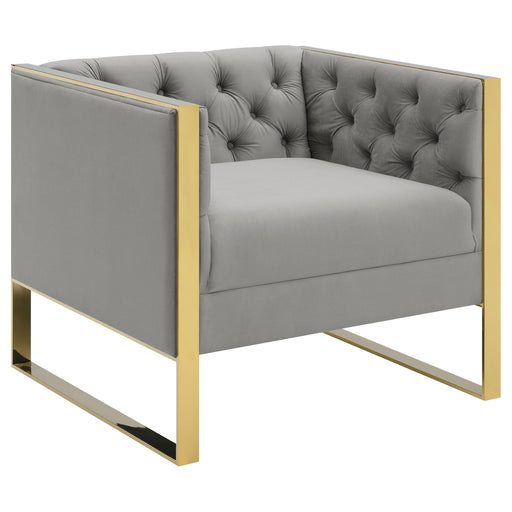 Eastbrook Tufted Back Chair Grey - Imperial Furniture (Las Vegas, NV) - Multi Location