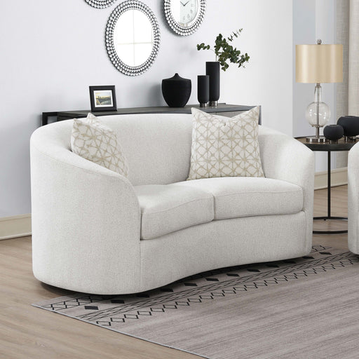Rainn Upholstered Tight Back Loveseat Latte - Imperial Furniture (Las Vegas, NV) - Multi Location