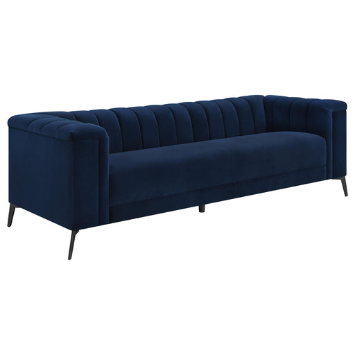 Chalet Tuxedo Arm Sofa Blue - Imperial Furniture (Las Vegas, NV) - Multi Location