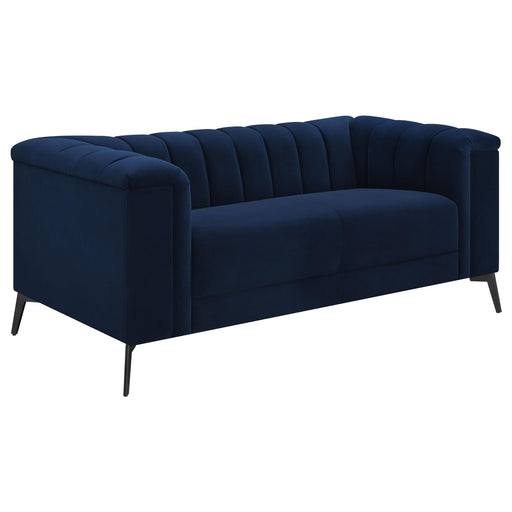 Chalet Tuxedo Arm Loveseat Blue - Imperial Furniture (Las Vegas, NV) - Multi Location