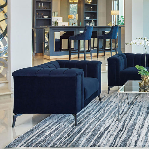 Chalet Tuxedo Arm Chair Blue - Imperial Furniture (Las Vegas, NV) - Multi Location