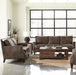 Leaton 2-piece Recessed Arms Living Room Set Brown Sugar - Imperial Furniture (Las Vegas, NV) - Multi Location