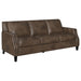 Leaton Upholstered Recessed Arms Sofa Brown Sugar - Imperial Furniture (Las Vegas, NV) - Multi Location