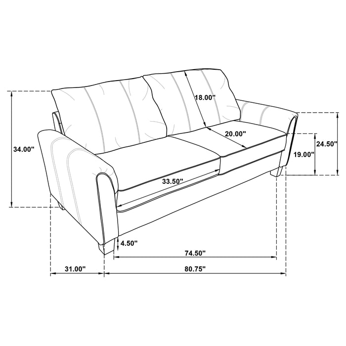 Davis Stationary 2 Pc Set - Imperial Furniture (Las Vegas, NV) - Multi Location