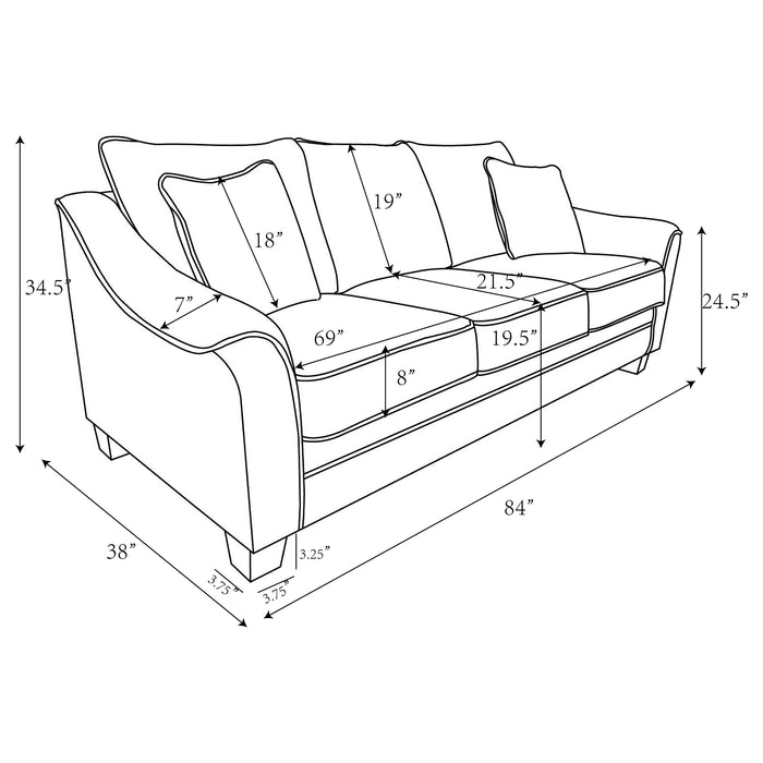 Tomkins Stationary Sofa - Imperial Furniture (Las Vegas, NV) - Multi Location