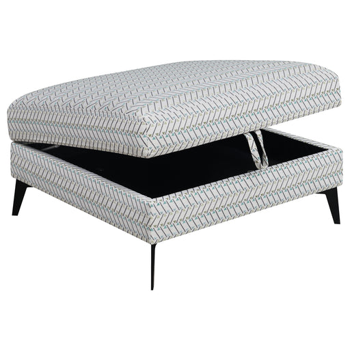 Clint Upholstered Ottoman with Tapered Legs Multi-color - Imperial Furniture (Las Vegas, NV) - Multi Location
