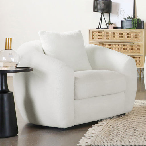 Isabella Upholstered Tight Back Chair White - Imperial Furniture (Las Vegas, NV) - Multi Location