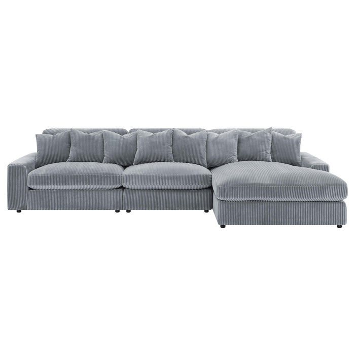 Blaine Upholstered Reversible Chaise Sectional Sofa - Imperial Furniture (Las Vegas, NV) - Multi Location