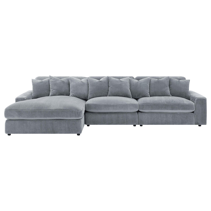 Blaine Upholstered Reversible Chaise Sectional Sofa - Imperial Furniture (Las Vegas, NV) - Multi Location