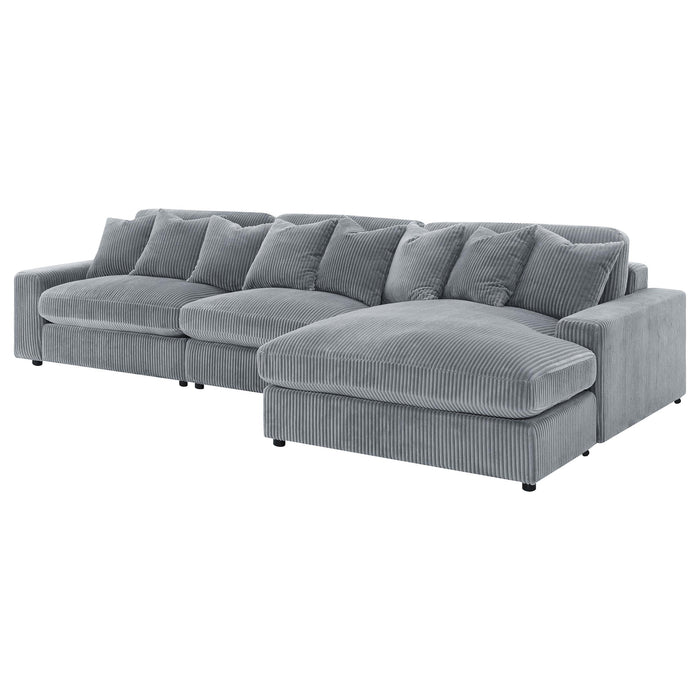 Blaine Upholstered Reversible Chaise Sectional Sofa - Imperial Furniture (Las Vegas, NV) - Multi Location
