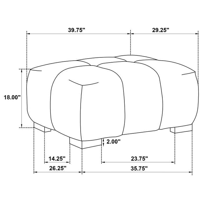 Octavia Ottomans - Imperial Furniture (Las Vegas, NV) - Multi Location
