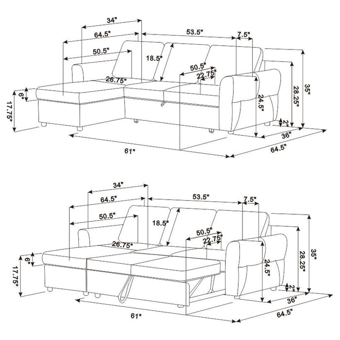 Samantha Sleeper Sectionals 2 - Imperial Furniture (Las Vegas, NV) - Multi Location