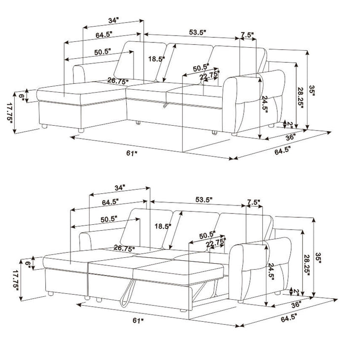 Samantha Sleeper Sectionals 2 - Imperial Furniture (Las Vegas, NV) - Multi Location