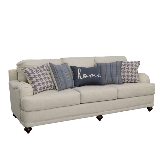 Glenn Recessed Arms Sofa Light Grey - Imperial Furniture (Las Vegas, NV) - Multi Location