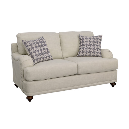 Glenn Recessed Arms Loveseat Light Grey - Imperial Furniture (Las Vegas, NV) - Multi Location