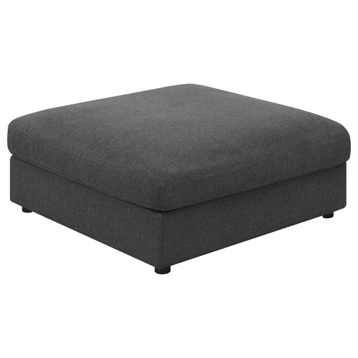 Serene Upholstered Rectangular Ottoman Charcoal - Imperial Furniture (Las Vegas, NV) - Multi Location