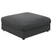 Serene Upholstered Rectangular Ottoman Charcoal - Imperial Furniture (Las Vegas, NV) - Multi Location