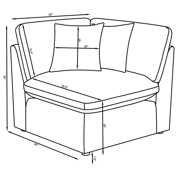 Hobson Seating Sectionals - Imperial Furniture (Las Vegas, NV) - Multi Location