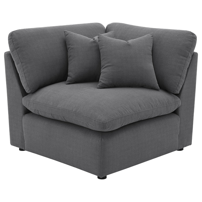 Hobson 6-piece Upholstered Modular Sectional Sofa Charcoal - Imperial Furniture (Las Vegas, NV) - Multi Location