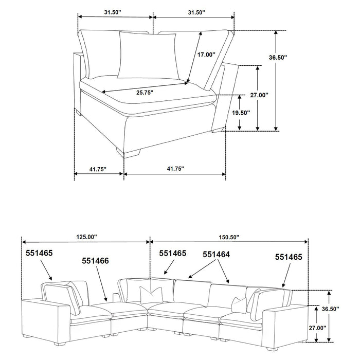 Lakeview Modular Sectionals Upholstered - Imperial Furniture (Las Vegas, NV) - Multi Location