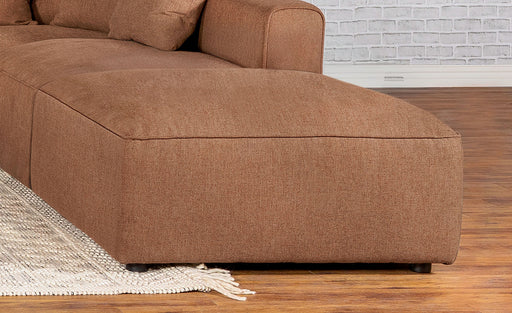 Jennifer Upholstered Ottoman Terracotta - Imperial Furniture (Las Vegas, NV) - Multi Location