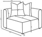 Jennifer Upholstered Corner Chair - Imperial Furniture (Las Vegas, NV) - Multi Location