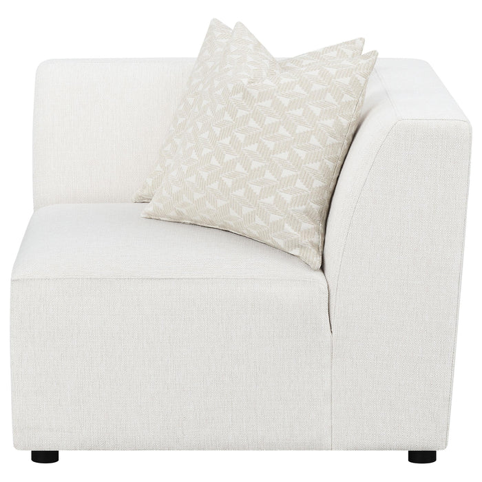 Freddie Upholstered Corner Chair Pearl - Imperial Furniture (Las Vegas, NV) - Multi Location