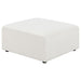 Freddie Upholstered Square Ottoman Pearl - Imperial Furniture (Las Vegas, NV) - Multi Location
