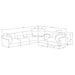 Sasha 6 Piece Sectionals - Imperial Furniture (Las Vegas, NV) - Multi Location
