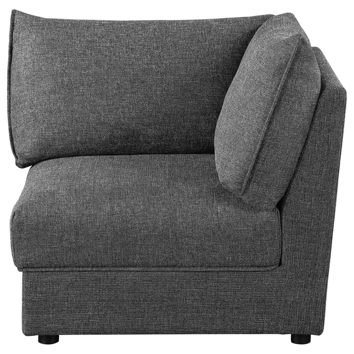 Sasha Upholstered Corner Chair Barely Black - Imperial Furniture (Las Vegas, NV) - Multi Location