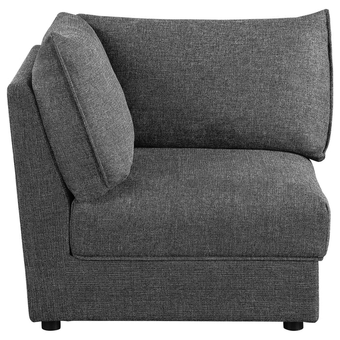 Sasha Upholstered Corner Chair Barely Black - Imperial Furniture (Las Vegas, NV) - Multi Location