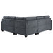 Georgina 5 Pc Stationary Sectionals Grey - Imperial Furniture (Las Vegas, NV) - Multi Location