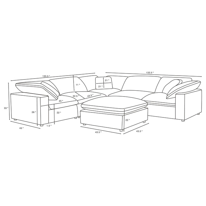 Raleigh Modular Sectionals Upholstered - Imperial Furniture (Las Vegas, NV) - Multi Location