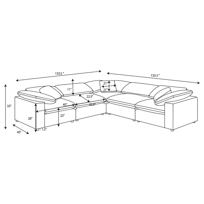 Raleigh Modular Sectionals Grey - Imperial Furniture (Las Vegas, NV) - Multi Location
