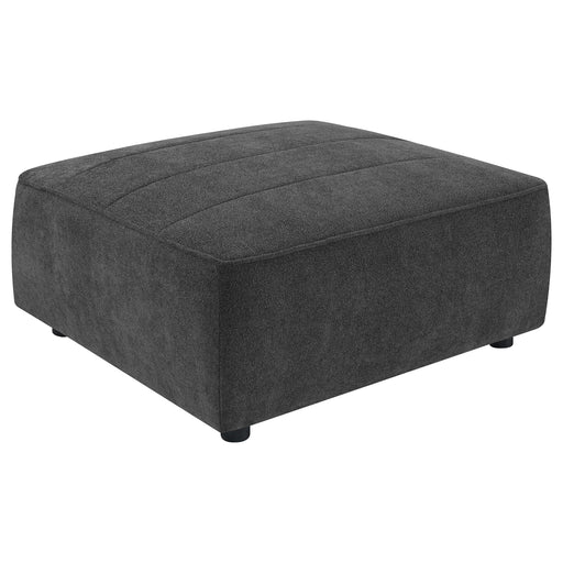 Sunny Upholstered Square Ottoman Dark Charcoal - Imperial Furniture (Las Vegas, NV) - Multi Location