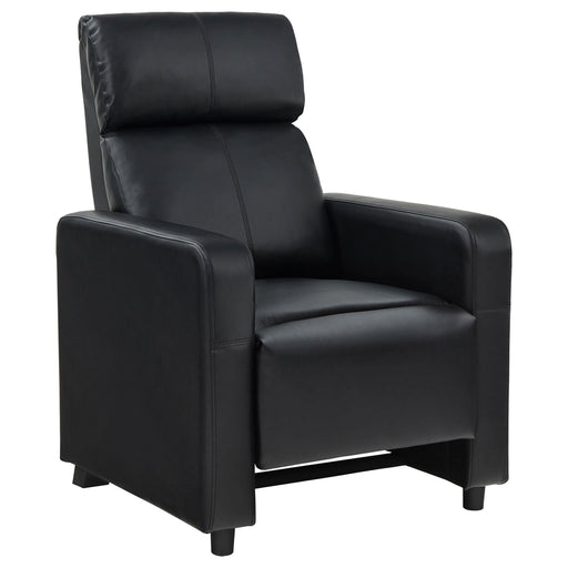 Toohey Home Theater Push Back Recliner Black - Imperial Furniture (Las Vegas, NV) - Multi Location