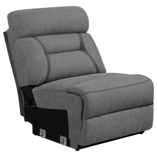 Higgins Upholstered Armless Chair Grey - Imperial Furniture (Las Vegas, NV) - Multi Location