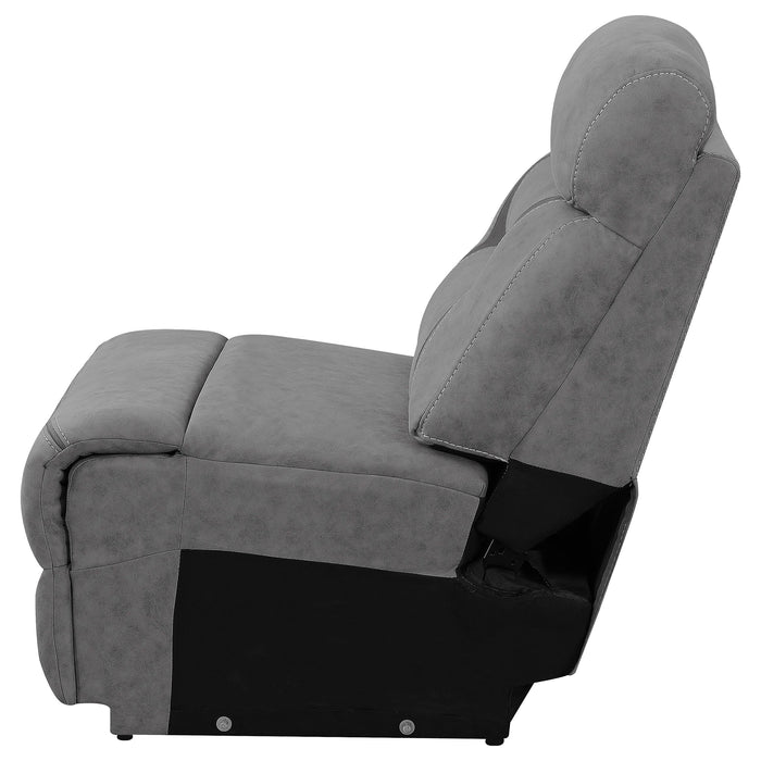 Higgins Upholstered Armless Chair Grey - Imperial Furniture (Las Vegas, NV) - Multi Location