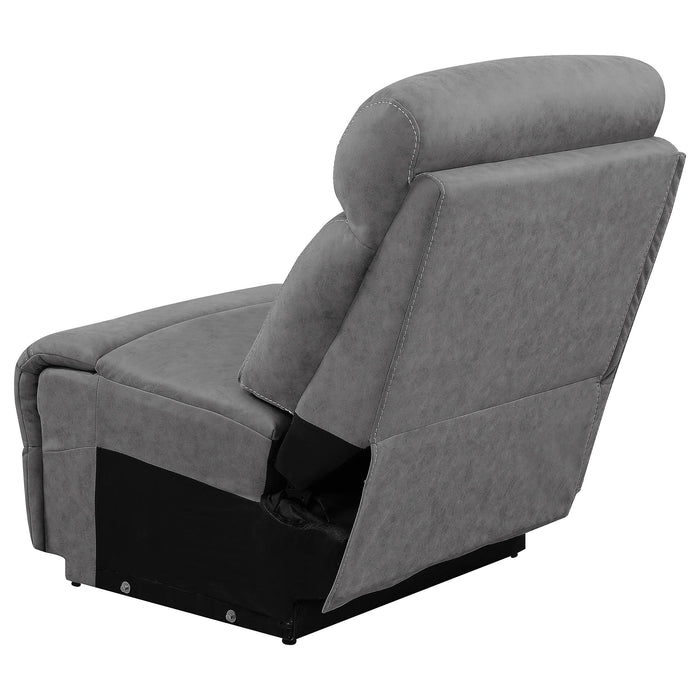 Higgins Upholstered Armless Chair Grey - Imperial Furniture (Las Vegas, NV) - Multi Location